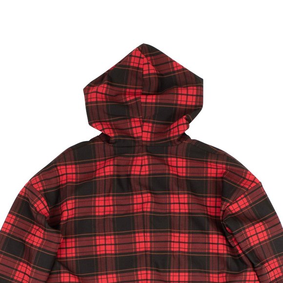 NEW UNRAVEL PROJECT Red and Black Plaid Poncho Jacket Size S $1085 - Picture 5 of 5